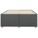 vidaXL Cadru de pat fără saltea gri închis 120x190 cm țesătură