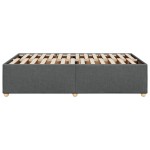 vidaXL Cadru de pat fără saltea gri închis 120x190 cm țesătură