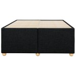 vidaXL Cadru de pat fără saltea Negru 120x190 cm țesătură