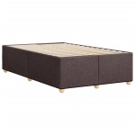 vidaXL Cadru de pat fără saltea țesătură maro 120x190 cm țesătură