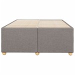 vidaXL Cadru de pat fără saltea Taupe 120x190 cm țesătură