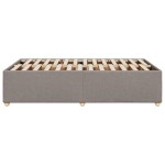vidaXL Cadru de pat fără saltea Taupe 120x190 cm țesătură