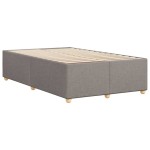 vidaXL Cadru de pat fără saltea Taupe 120x190 cm țesătură
