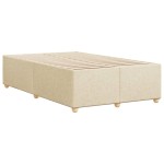 vidaXL Cadru de pat fără saltea cremă 120x190 cm țesătură