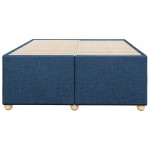 vidaXL Cadru de pat fără saltea Albastru 120x190 cm țesătură