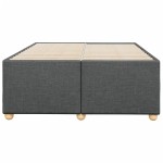 vidaXL Cadru de pat fără saltea, gri închis, 120x200 cm, textil