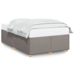 vidaXL Cadru de pat fără saltea, gri taupe, 120x200 cm, textil