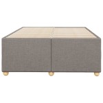 vidaXL Cadru de pat fără saltea, gri taupe, 120x200 cm, textil