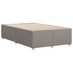 vidaXL Cadru de pat fără saltea, gri taupe, 120x200 cm, textil