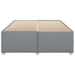 vidaXL Cadru de pat fără saltea, gri deschis, 140x190 cm, textil