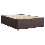 vidaXL Cadru de pat fără saltea, maro închis, 140x200 cm, textil vidaXL Cadru de pat fără saltea, maro închis, 140x200 cm, textil
