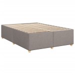 vidaXL Cadru de pat fără saltea, gri taupe, 140x190 cm, textil vidaXL Cadru de pat fără saltea, gri taupe, 140x190 cm, textil