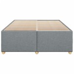 vidaXL Cadru de pat fără saltea, gri deschis, 140x200 cm, textil