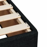 vidaXL Cadru de pat fără saltea, negru, 140x200 cm, textil vidaXL Cadru de pat fără saltea, negru, 140x200 cm, textil