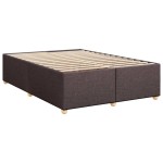 vidaXL Cadru de pat fără saltea, maro închis, 140x200 cm, textil vidaXL Cadru de pat fără saltea, maro închis, 140x200 cm, textil
