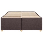 vidaXL Cadru de pat fără saltea, maro închis, 140x200 cm, textil vidaXL Cadru de pat fără saltea, maro închis, 140x200 cm, textil