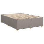 vidaXL Cadru de pat fără saltea, gri taupe, 140x200 cm, textil vidaXL Cadru de pat fără saltea, gri taupe, 140x200 cm, textil
