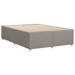vidaXL Cadru de pat fără saltea, gri taupe, 140x200 cm, textil vidaXL Cadru de pat fără saltea, gri taupe, 140x200 cm, textil