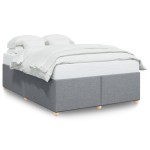 vidaXL Cadru de pat fără saltea, gri deschis, 160x200 cm, textil