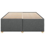 vidaXL Cadru de pat fără saltea, gri închis, 160x200 cm, textil