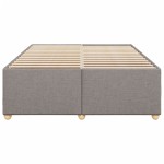 vidaXL Cadru de pat fără saltea, gri taupe, 160x200 cm, textil vidaXL Cadru de pat fără saltea, gri taupe, 160x200 cm, textil