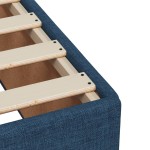 vidaXL Cadru de pat fără saltea, albastru, 160x200 cm, textil vidaXL Cadru de pat fără saltea, albastru, 160x200 cm, textil