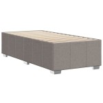 vidaXL Cadru de pat fără saltea Taupe 80x200 cm țesătură
