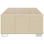 vidaXL Cadru de pat fără saltea cremă 80x200 cm țesătură