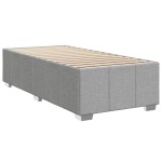 vidaXL Cadru de pat fără saltea, gri deschis, 90x190 cm, textil