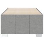 vidaXL Cadru de pat fără saltea, gri deschis, 90x190 cm, textil