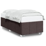 vidaXL Cadru de pat fără saltea, maro închis, 90x190 cm, textil vidaXL Cadru de pat fără saltea, maro închis, 90x190 cm, textil