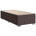 vidaXL Cadru de pat fără saltea, maro închis, 90x190 cm, textil vidaXL Cadru de pat fără saltea, maro închis, 90x190 cm, textil