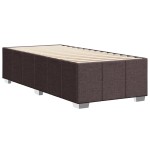 vidaXL Cadru de pat fără saltea, maro închis, 90x190 cm, textil vidaXL Cadru de pat fără saltea, maro închis, 90x190 cm, textil