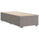 vidaXL Cadru de pat fără saltea Taupe 90x190 cm Stofa