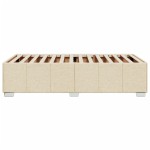 vidaXL Cadru de pat fără saltea cremă 90x190 cm țesătură