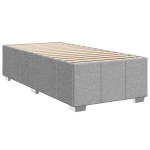 vidaXL Cadru de pat fără saltea, gri deschis, 100x200 cm, textil