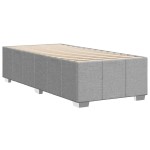 vidaXL Cadru de pat fără saltea, gri deschis, 100x200 cm, textil