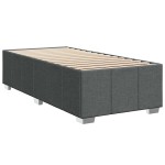vidaXL Cadru de pat fără saltea, gri închis, 100x200 cm, textil