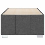 vidaXL Cadru de pat fără saltea, gri închis, 100x200 cm, textil