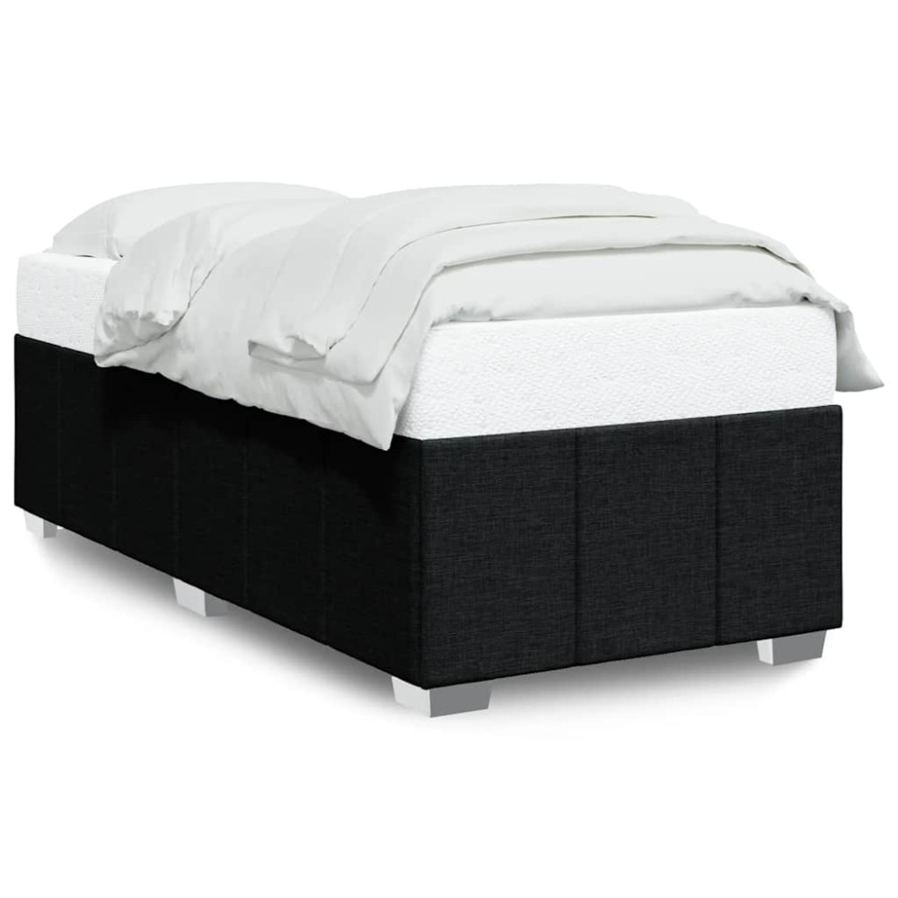 vidaXL Cadru de pat fără saltea, negru, 100x200 cm, textil