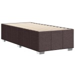 vidaXL Cadru de pat fără saltea, maro închis, 100x200 cm, textil vidaXL Cadru de pat fără saltea, maro închis, 100x200 cm, textil