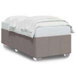 vidaXL Cadru de pat fără saltea, gri taupe, 100x200 cm, textil vidaXL Cadru de pat fără saltea, gri taupe, 100x200 cm, textil