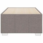 vidaXL Cadru de pat fără saltea, gri taupe, 100x200 cm, textil vidaXL Cadru de pat fără saltea, gri taupe, 100x200 cm, textil