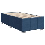 vidaXL Cadru de pat fără saltea țesătură albastră 100x200 cm vidaXL Cadru de pat fără saltea țesătură albastră 100x200 cm