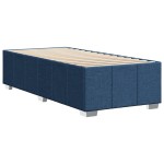 vidaXL Cadru de pat fără saltea țesătură albastră 100x200 cm vidaXL Cadru de pat fără saltea țesătură albastră 100x200 cm