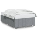 vidaXL Cadru de pat fără saltea țesătură gri deschis 120x190 cm