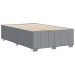 vidaXL Cadru de pat fără saltea țesătură gri deschis 120x190 cm