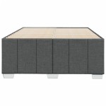 vidaXL Cadru de pat fără saltea gri închis 120x190 cm țesătură