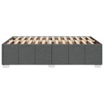 vidaXL Cadru de pat fără saltea gri închis 120x190 cm țesătură