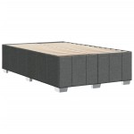vidaXL Cadru de pat fără saltea gri închis 120x190 cm țesătură